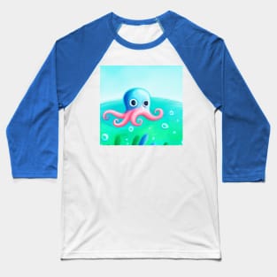 AI Octopus Baseball T-Shirt